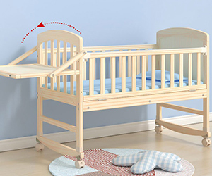 wooden crib
