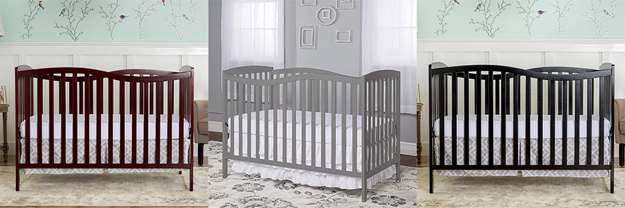 modern wooden crib