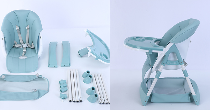 Wholeslae China Comfortable Baby High Chair with PU Cushion
